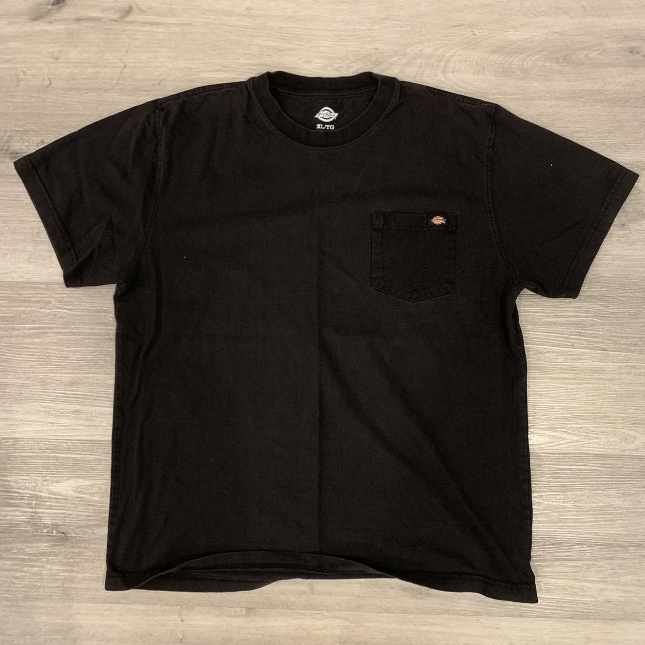 Faded Dickies Tee with Pocket Size: XL - Depop