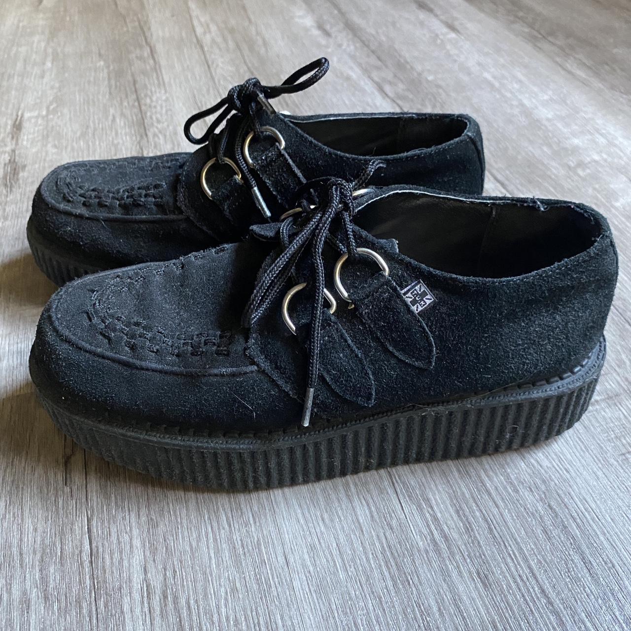 TUK Black Suede Viva Mondo Creeper Shoe