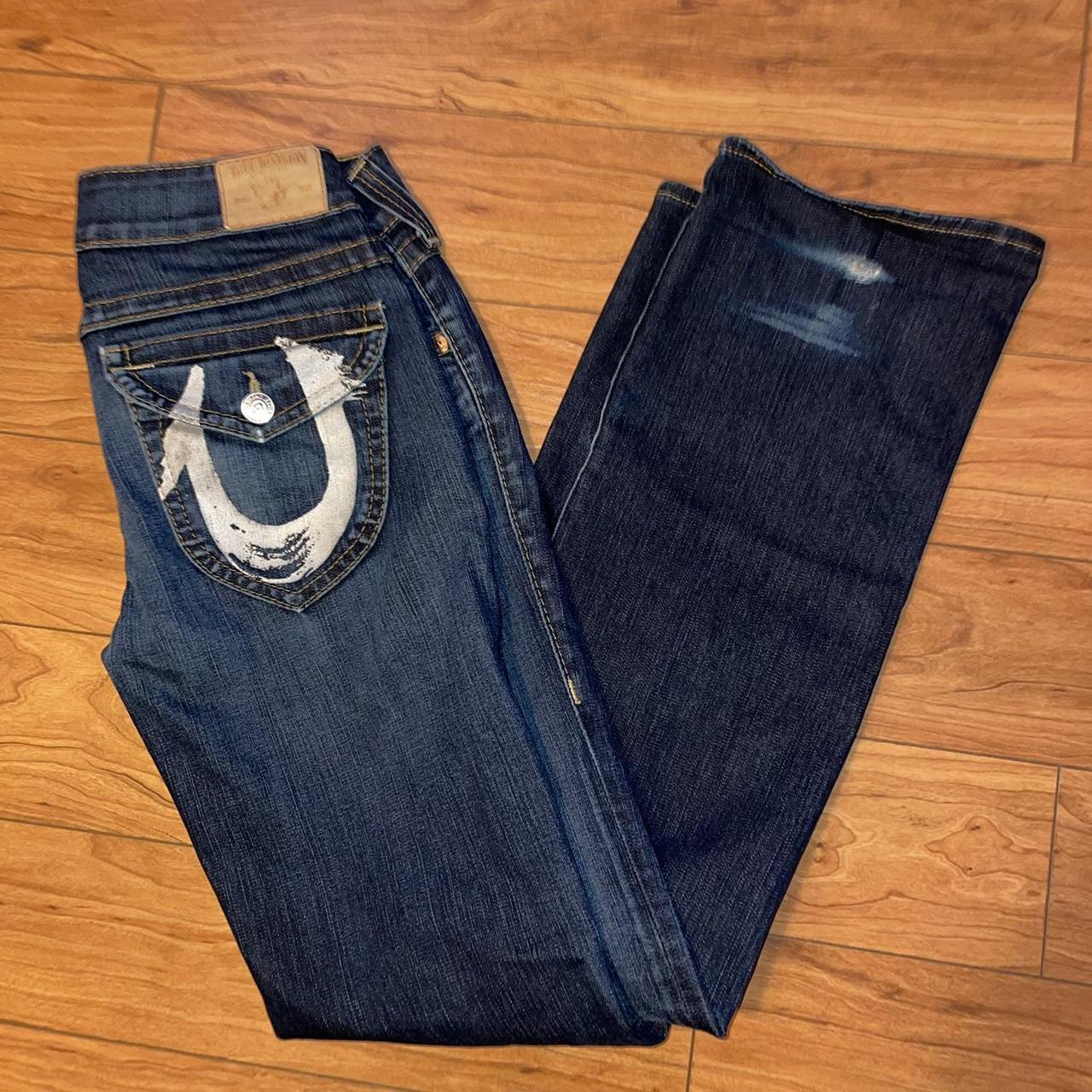 DOPE TRUE RELIGION EVISU STYLED LOWRISE JEANS REALLY... - Depop