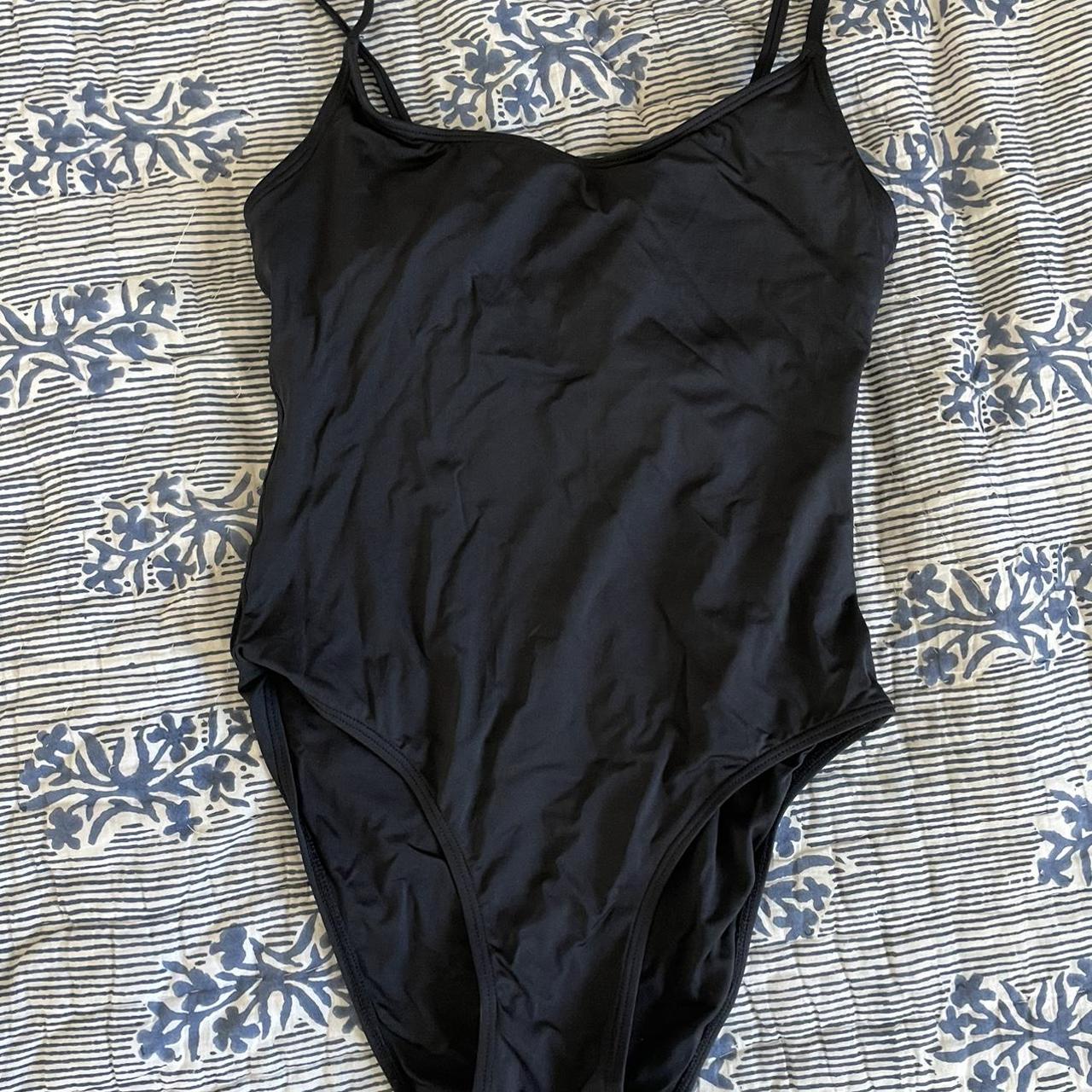 Women's Black Swimsuit-one-piece | Depop