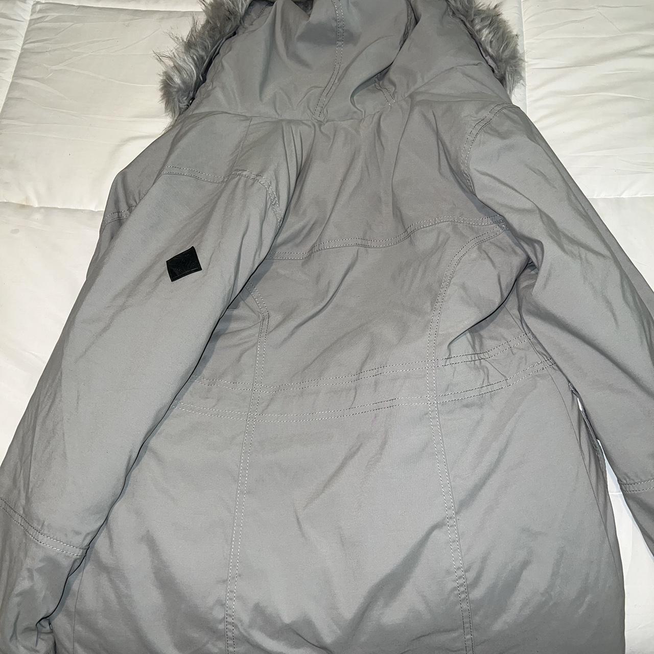 Hollister Gray Winter Coat! Never worn! Perfect... - Depop