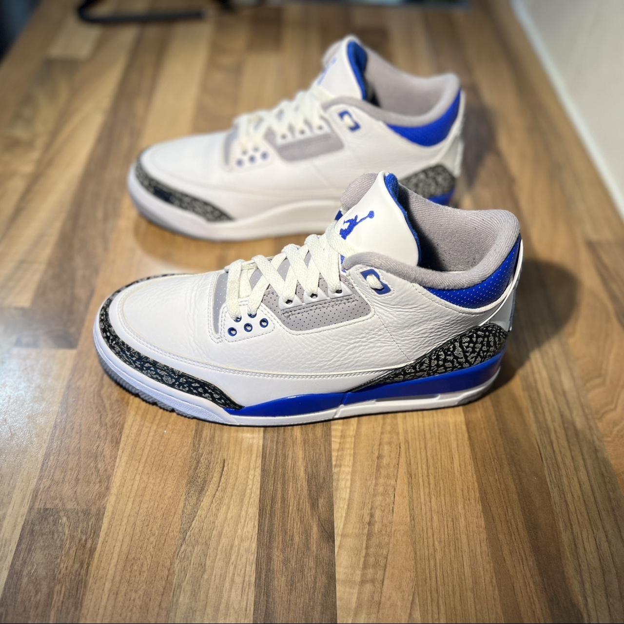 Jordan 3 retro racer blue Size 7 No Box Mint... - Depop