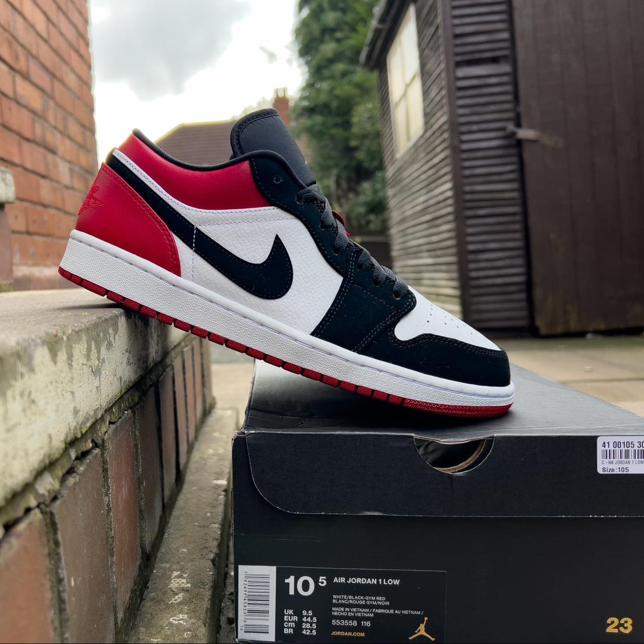 Air Jordan 1 Low Black Toe 2019 553558 116 Size