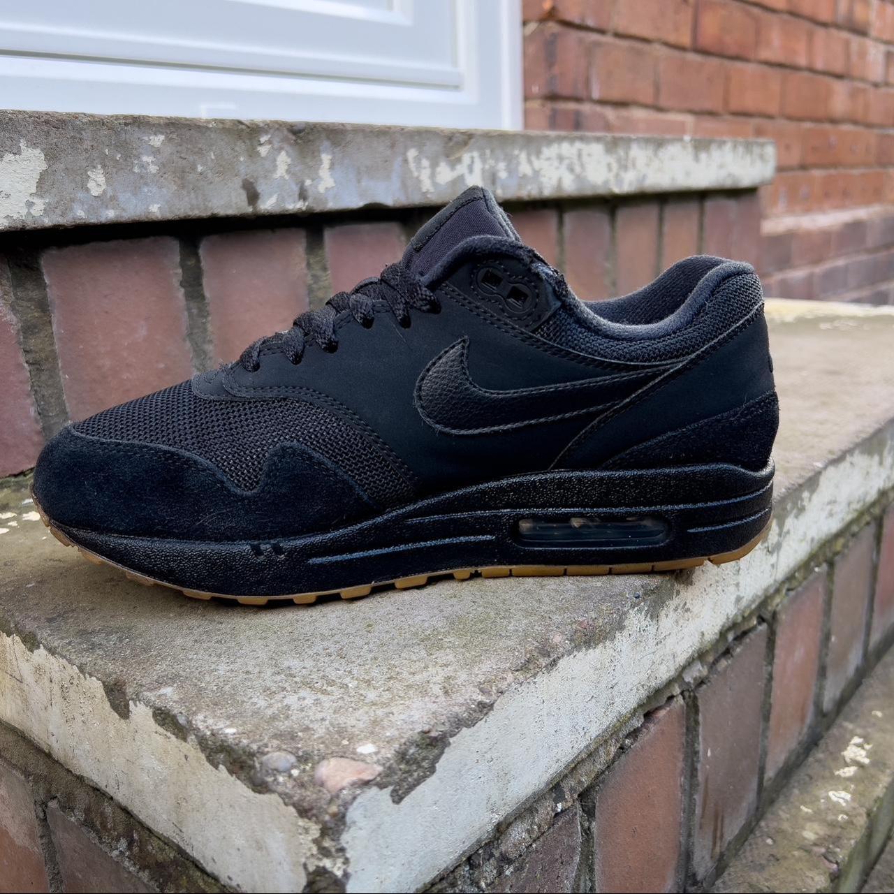 Men's air max clearance 1 black gum trainers