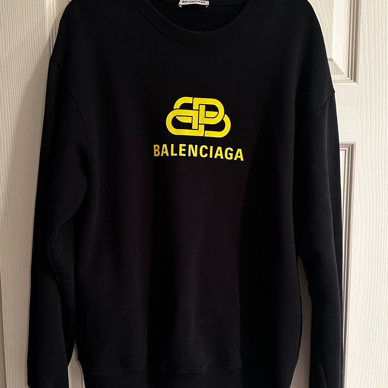 Balenciaga sweatshirt mens store gold