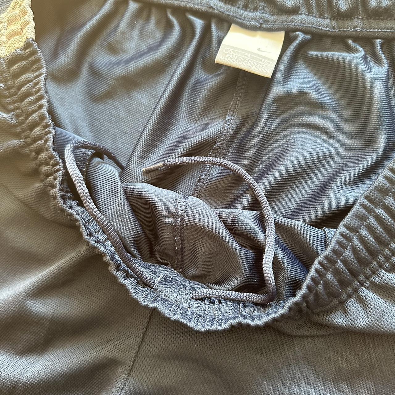 Nike 00s blue and grey shorts, super comfy... - Depop