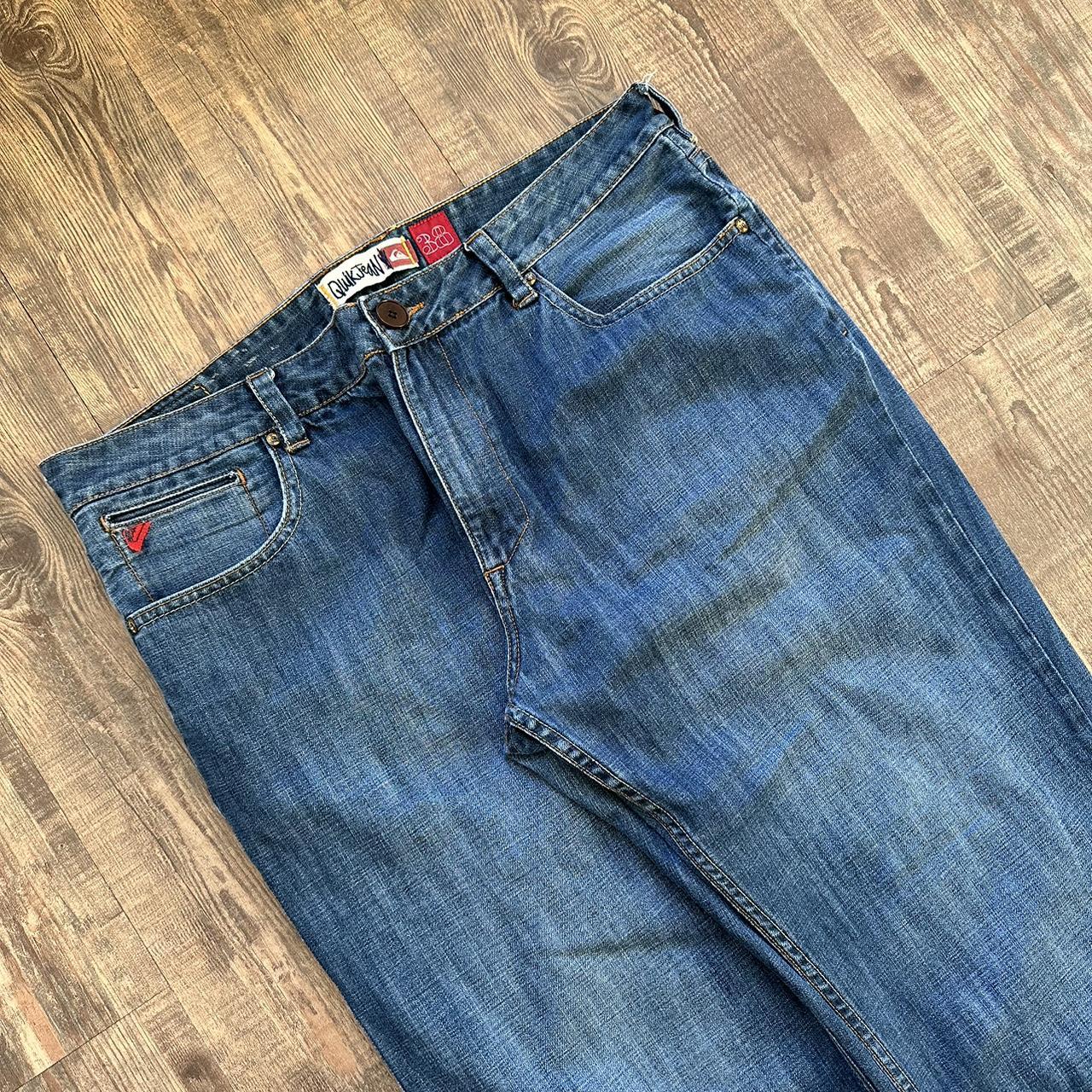 Quiksilver 2000s baggy hip hop jeans. Sick y2k surf... - Depop