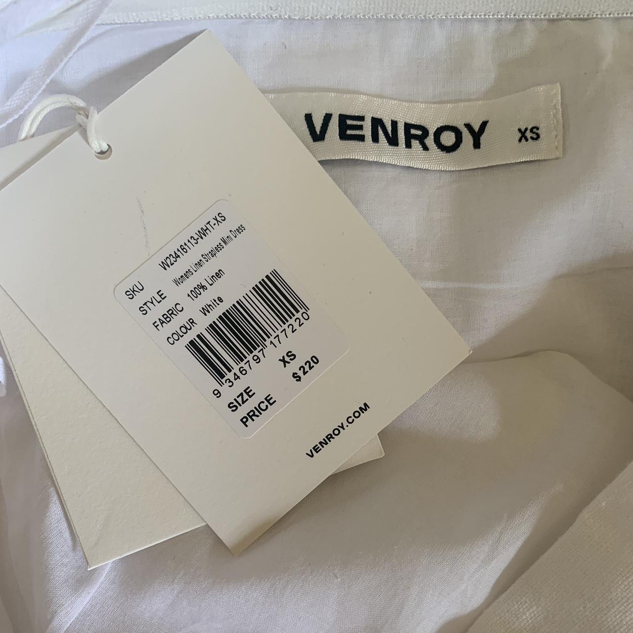 Venroy strapless linen mini dress Never worn Size xs - Depop