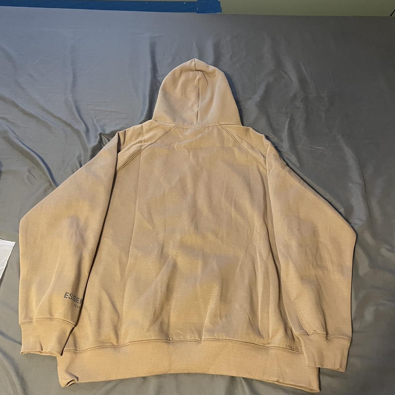 Essentials Men's Tan and Cream Hoodie | Depop