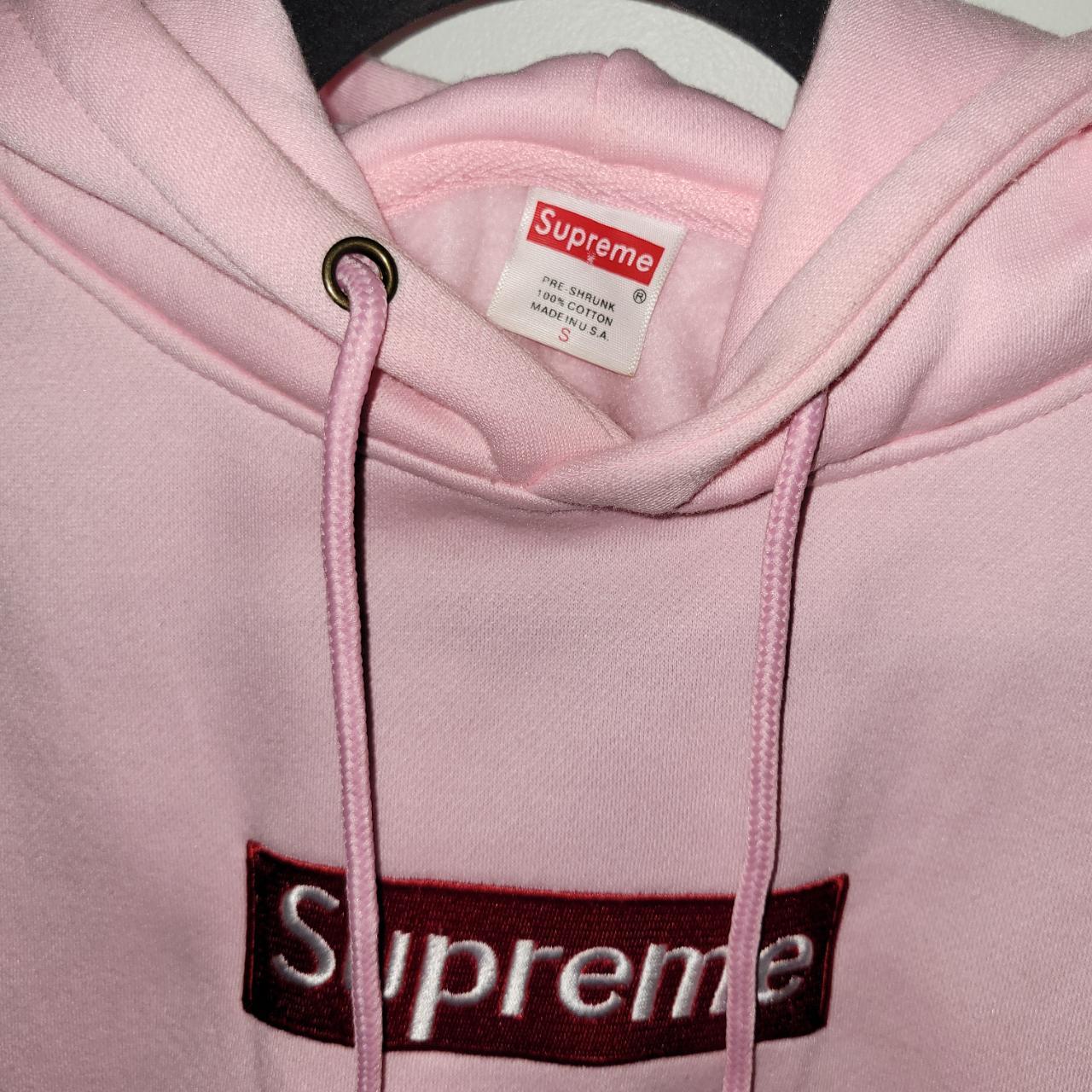 Supreme Pink Box Logo Hoodie