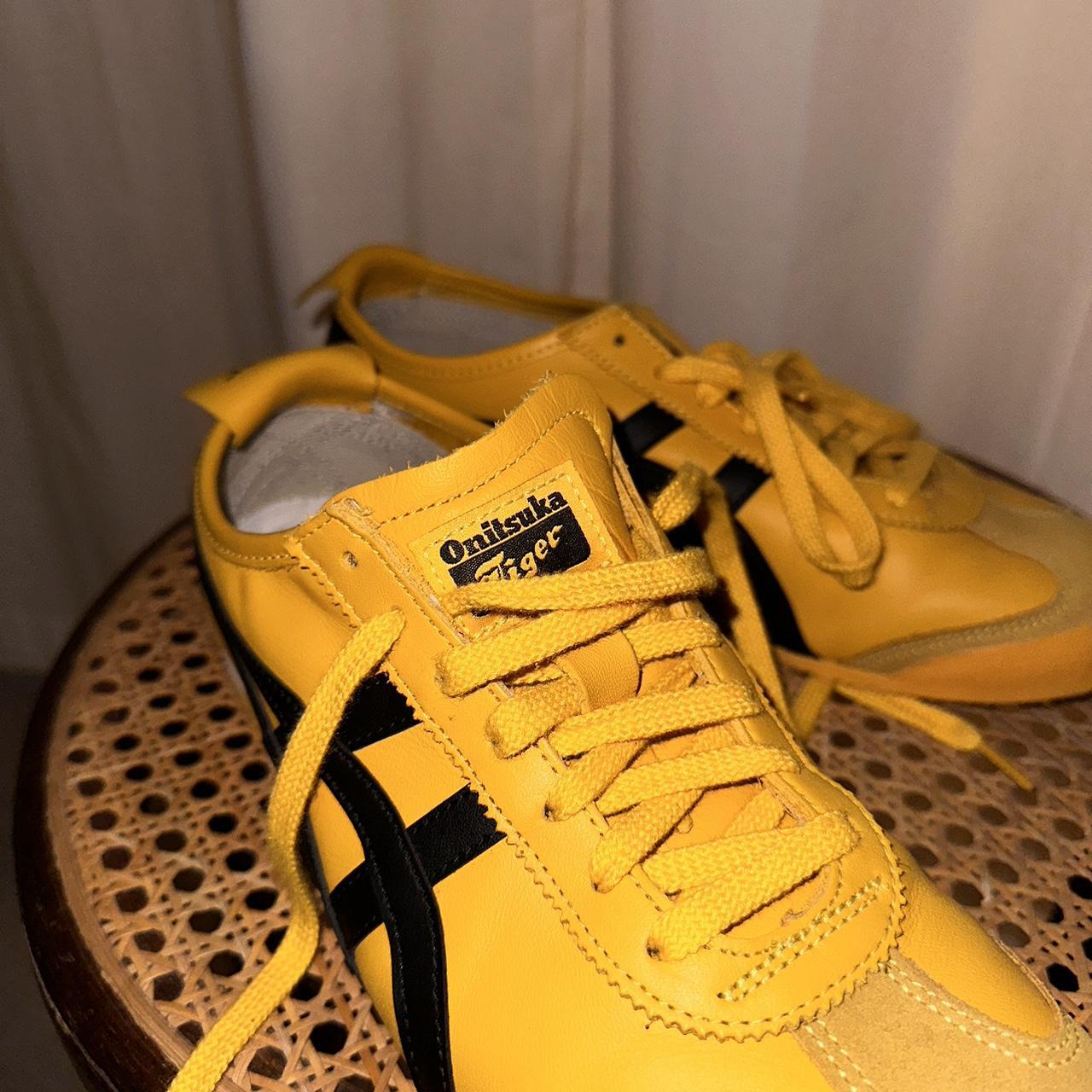 Yellow Onitsuka Tiger Mexico 66 Worn once,... - Depop