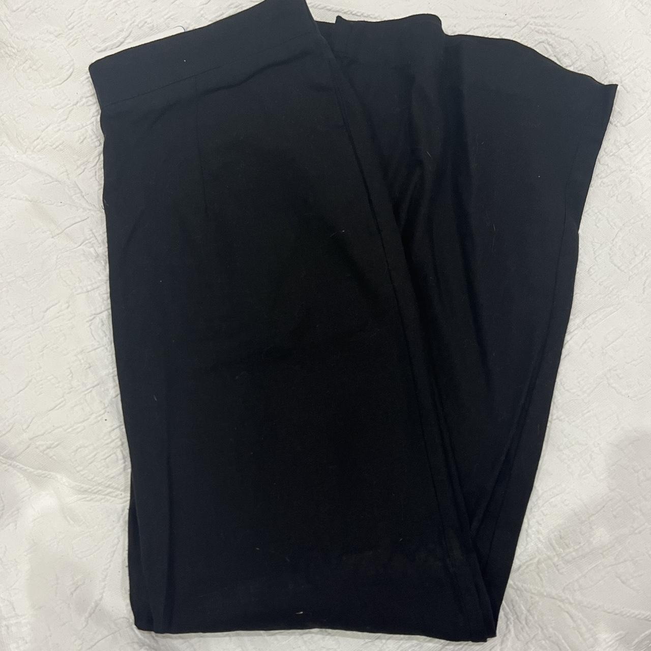 Sportsgirl linen black flare pants elastic... Depop