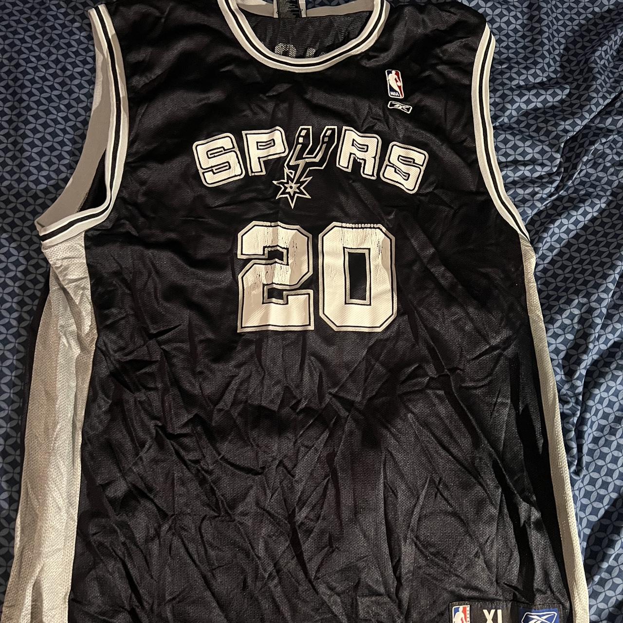 san antonio spurs nba jersey manu ginobli #20 size xl - Depop