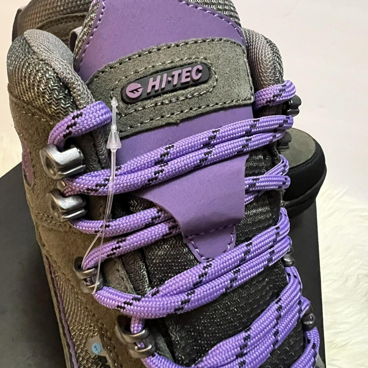 Hi-Tec Men's Grey and Purple Boots (3)
