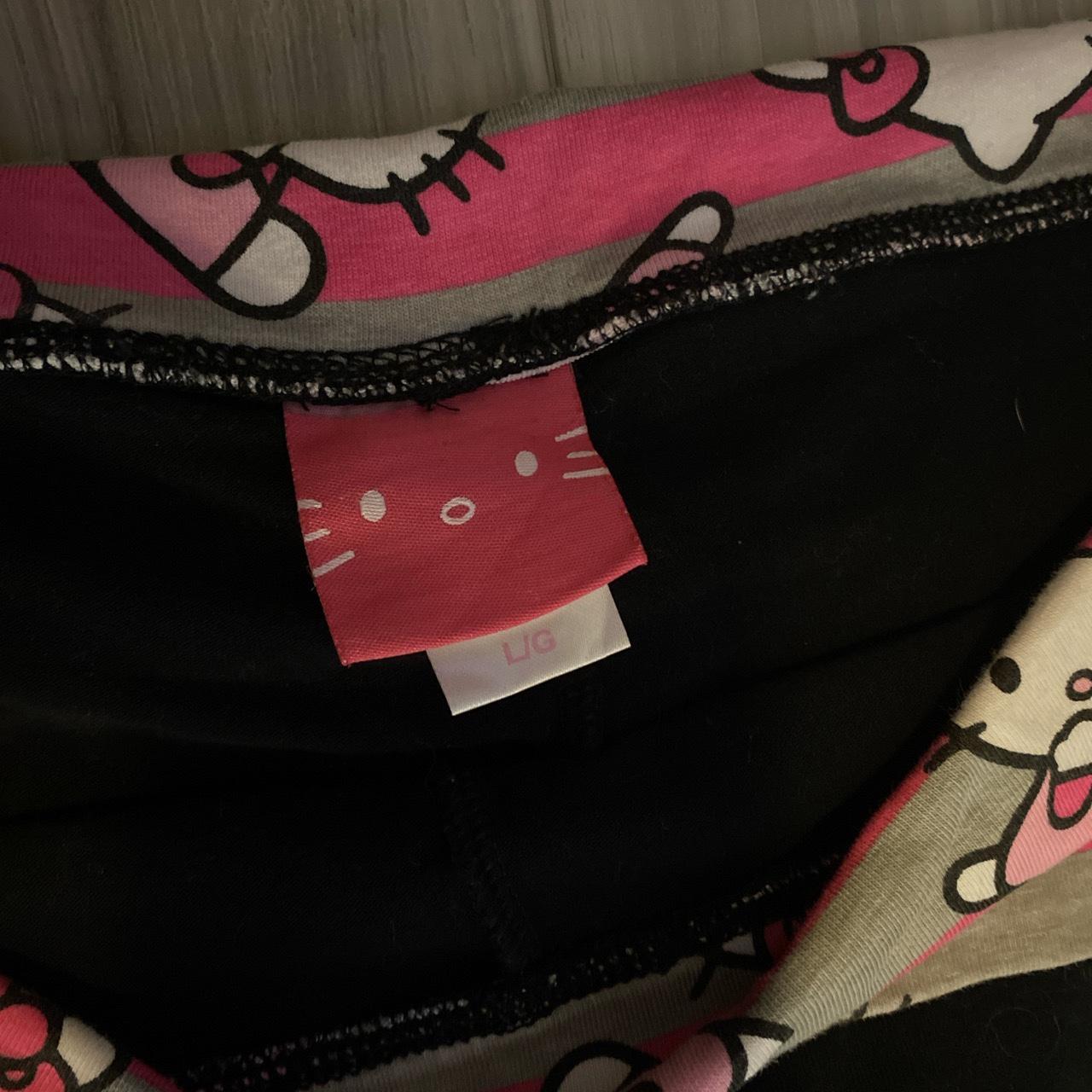 🖤💗 Rare Sanrio Hello Kitty Foldover Yoga Pants 💗🖤 - Depop