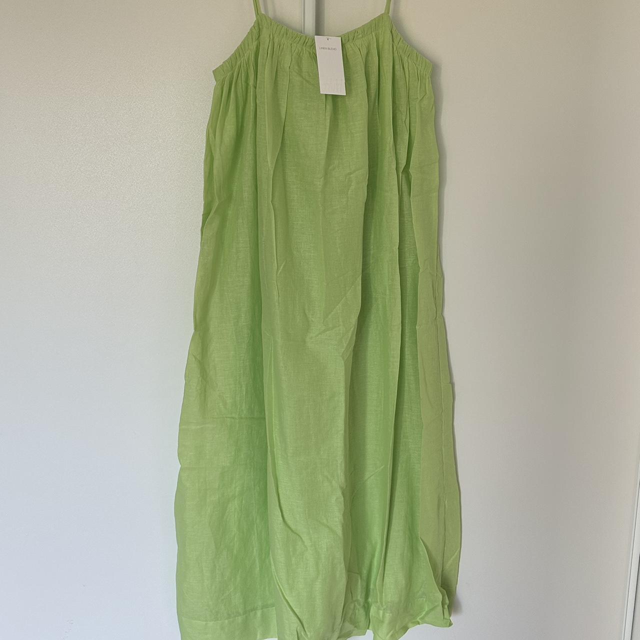 H&M Women's Green Dress Depop