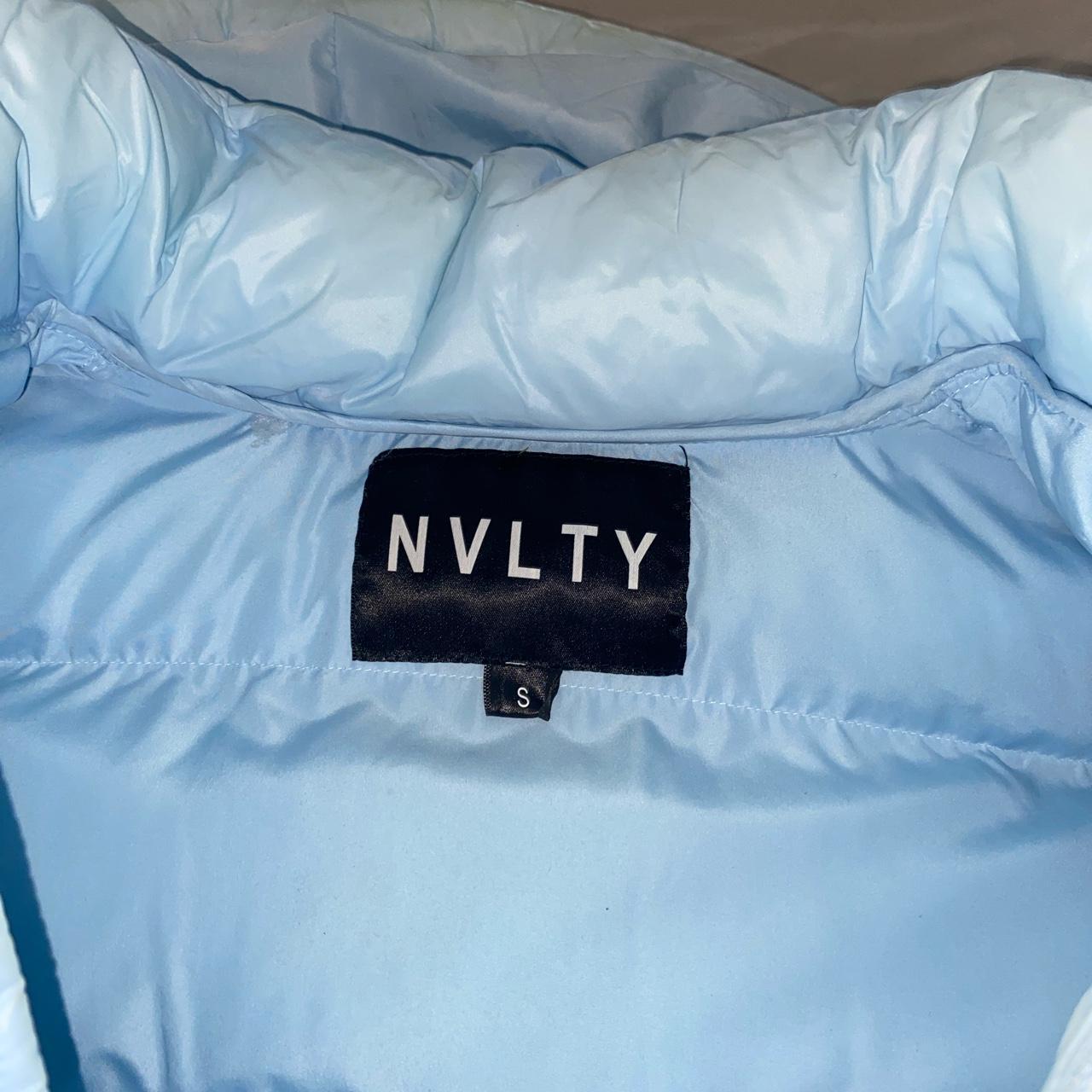 Light Blue NVLTY coat been worn a few times but... Depop