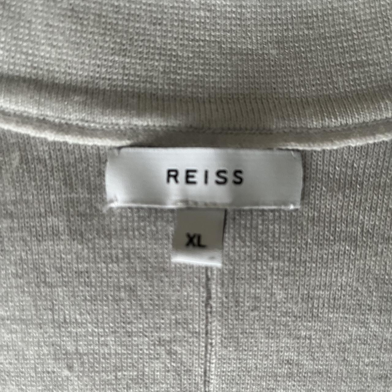 Reiss Claridge Knitted Cardigan Men’s XL grey #reiss... - Depop