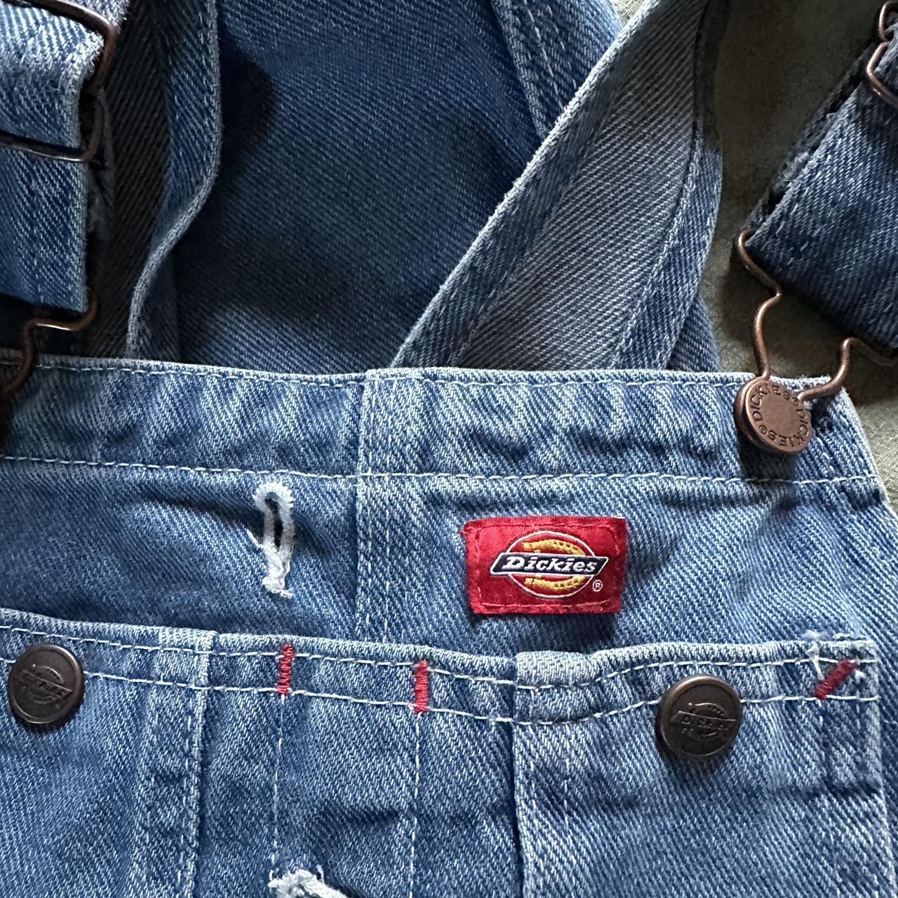 Vintage Dickies Overalls Barely Worn Blue Depop