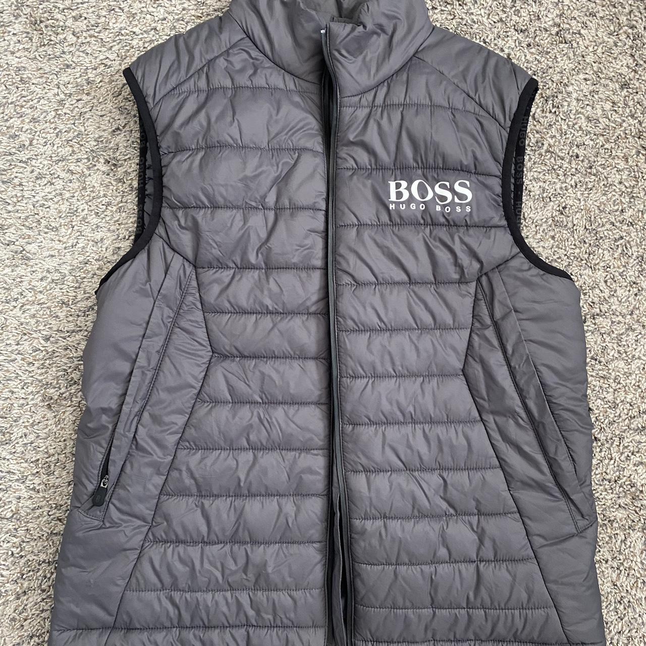 Gilet Hugo Boss Grey Waistcoat BOSS Padded Regular-fit Gilet In - Main Image