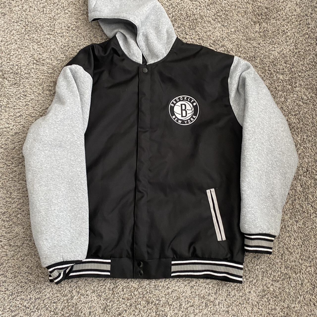 Brooklyn nets reversible offers jacket