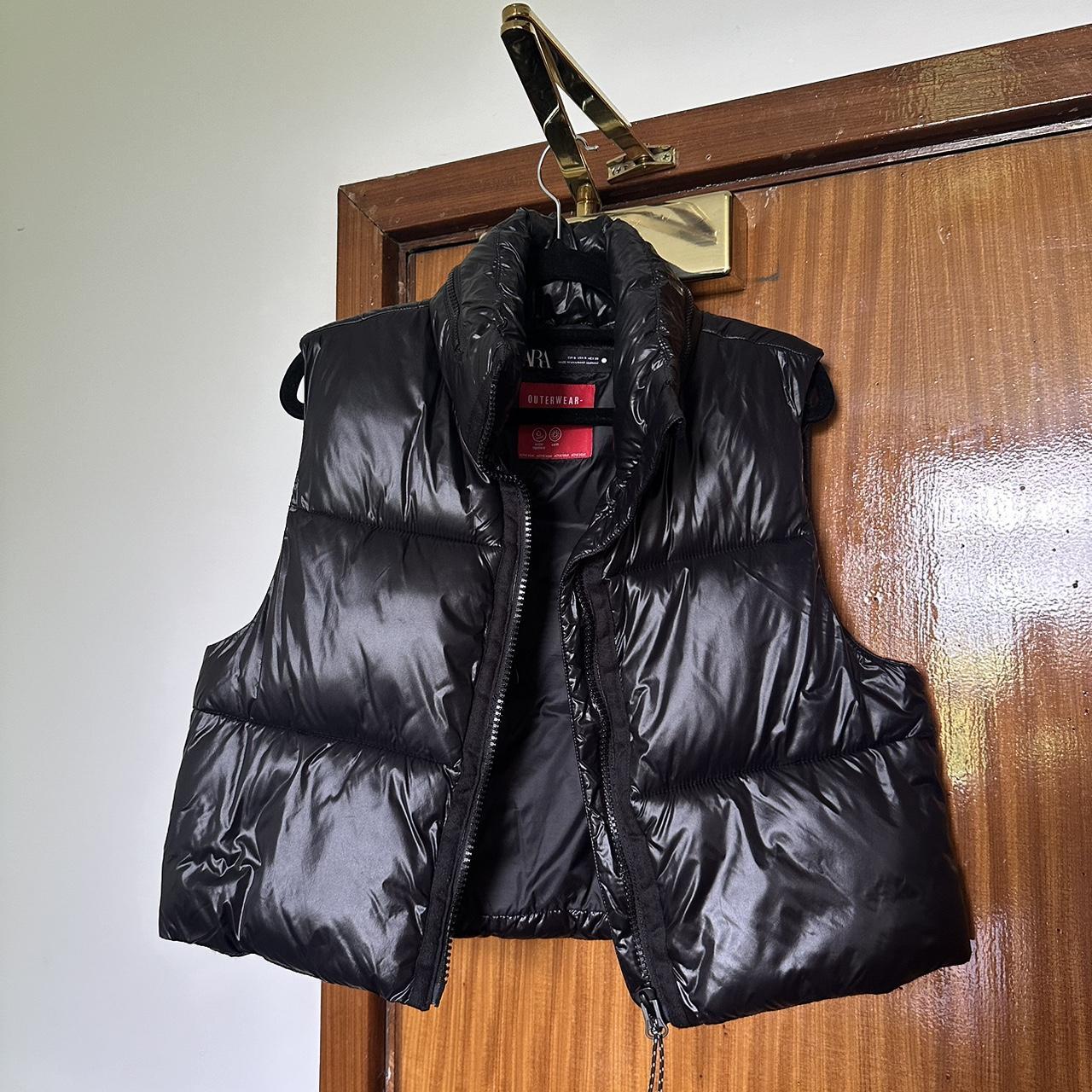 Depop Zara Black Gilet Womens Zara Cropped Black Gilet, Sleeveless