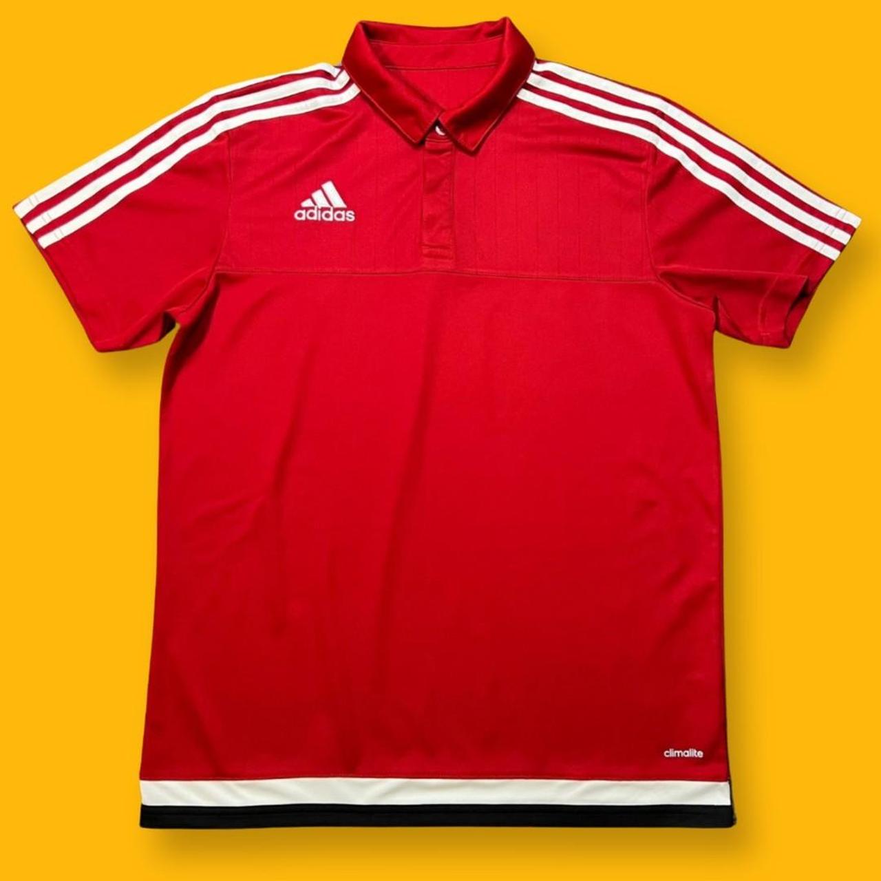 Mens Adidas Climalite Red Activewear T shirt Size... Depop