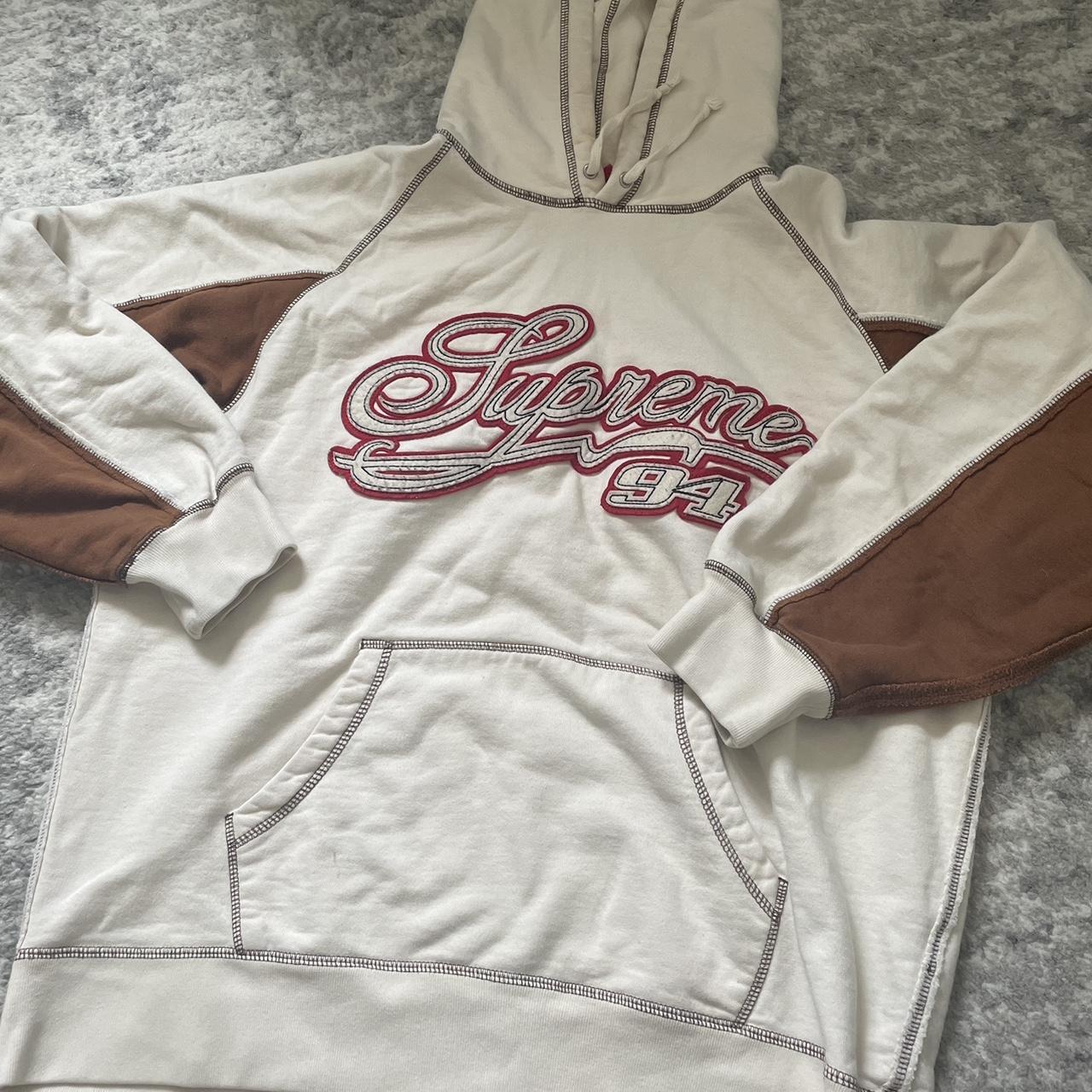 New #Supreme Script hoodie red size small available now in store