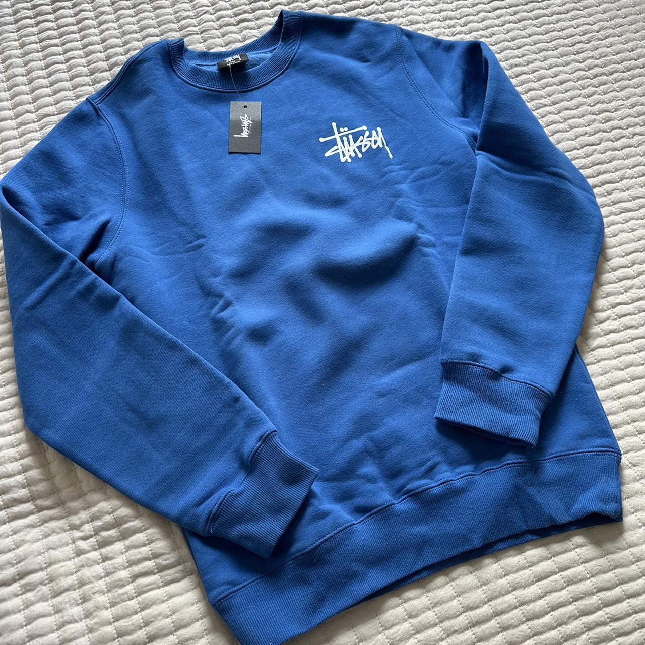 Stüssy Women's Blue Hoodie | Depop