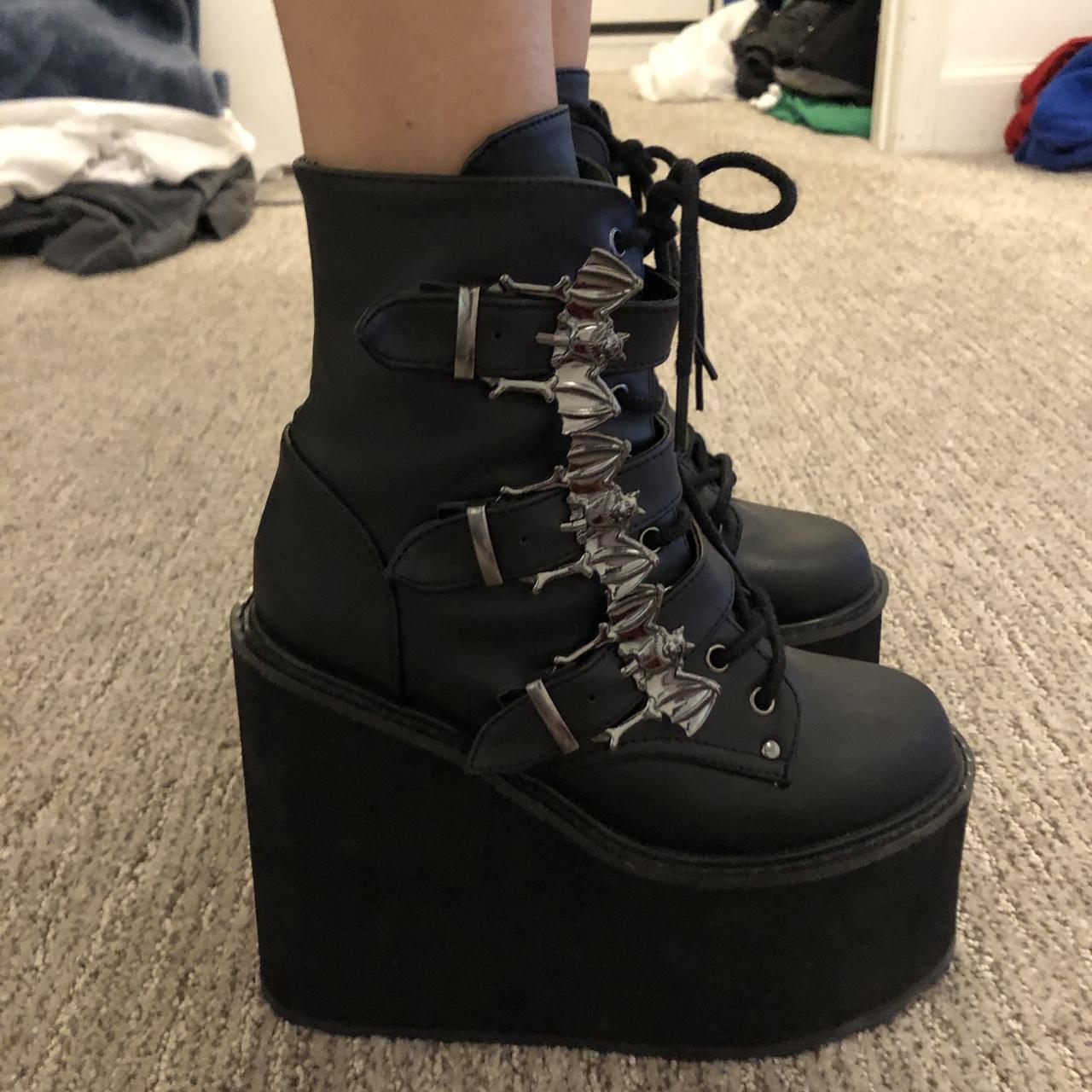 demonia black boots