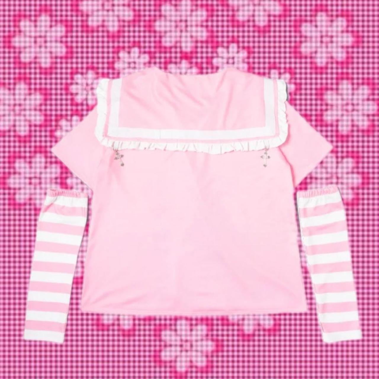 ACDC RAG x Menhera chan sailor collar T-shirt (with... - Depop