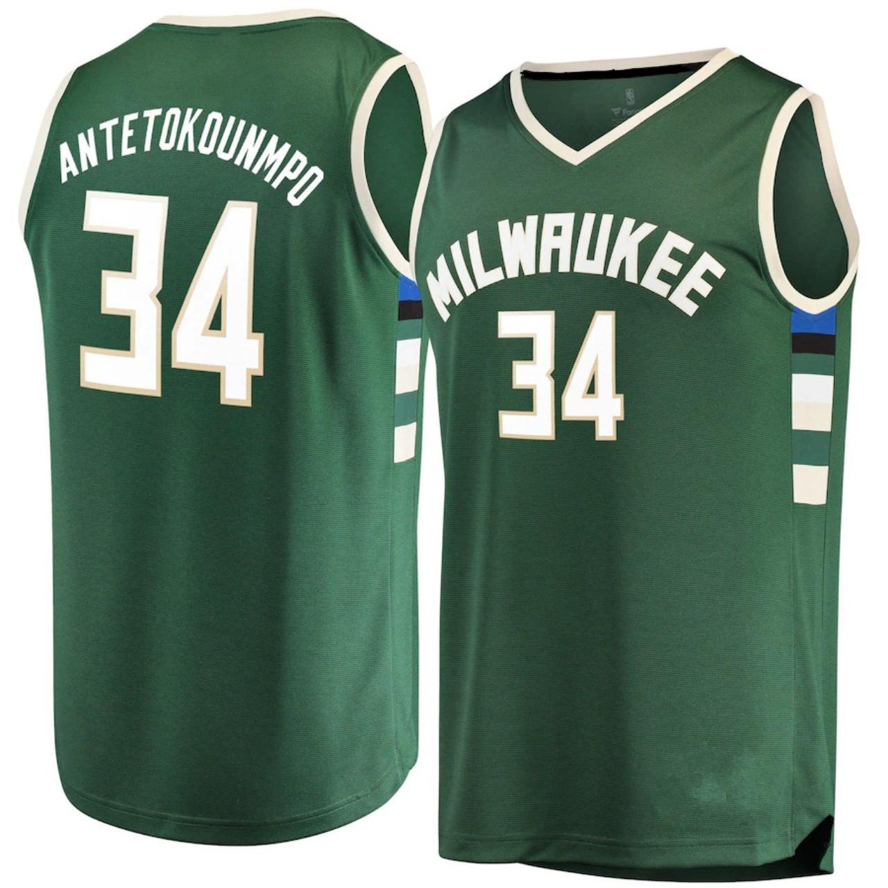 Giannis Antetokounmpo Milwaukee Bucks Nike 2022/23 - Depop