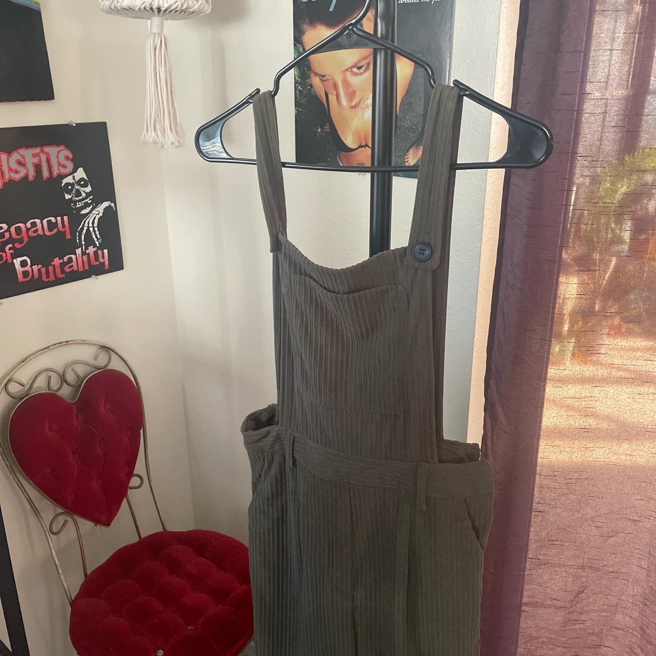 Cider Women's Green Dungareesoveralls Depop