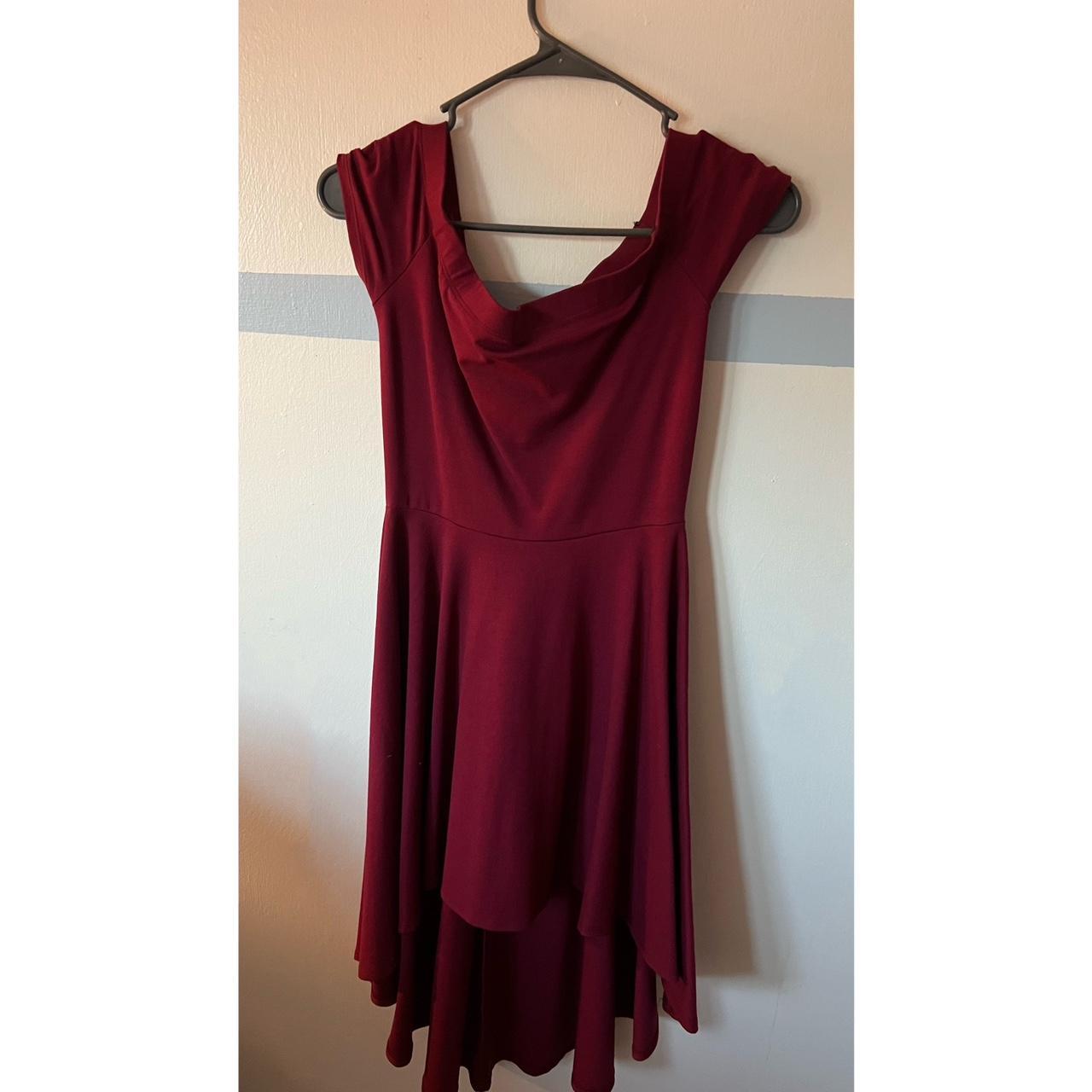 Windsor Women's Burgundy and Red Dress | Depop