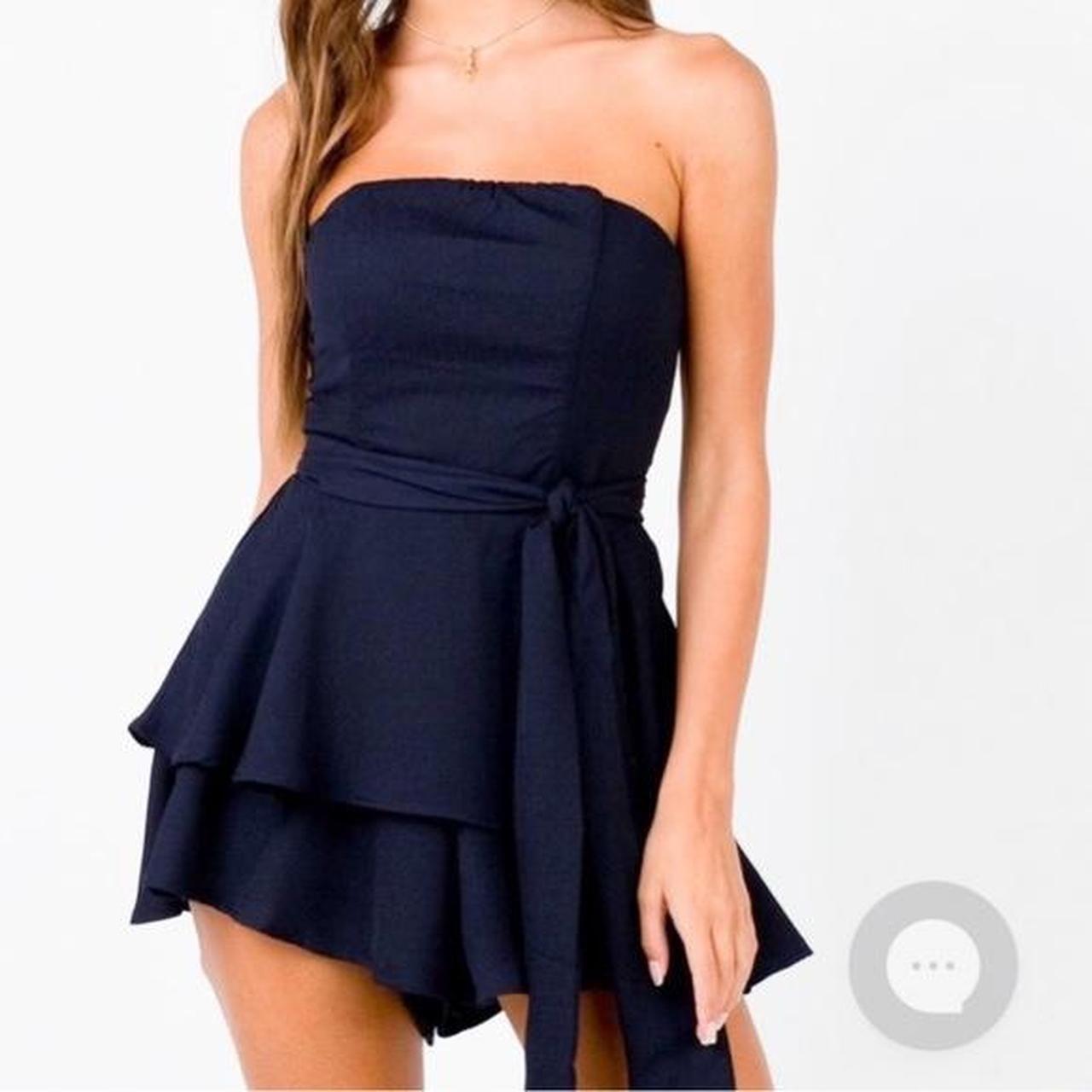 Princess Polly Rolla Romper in Navy Blue. Brand New... Depop