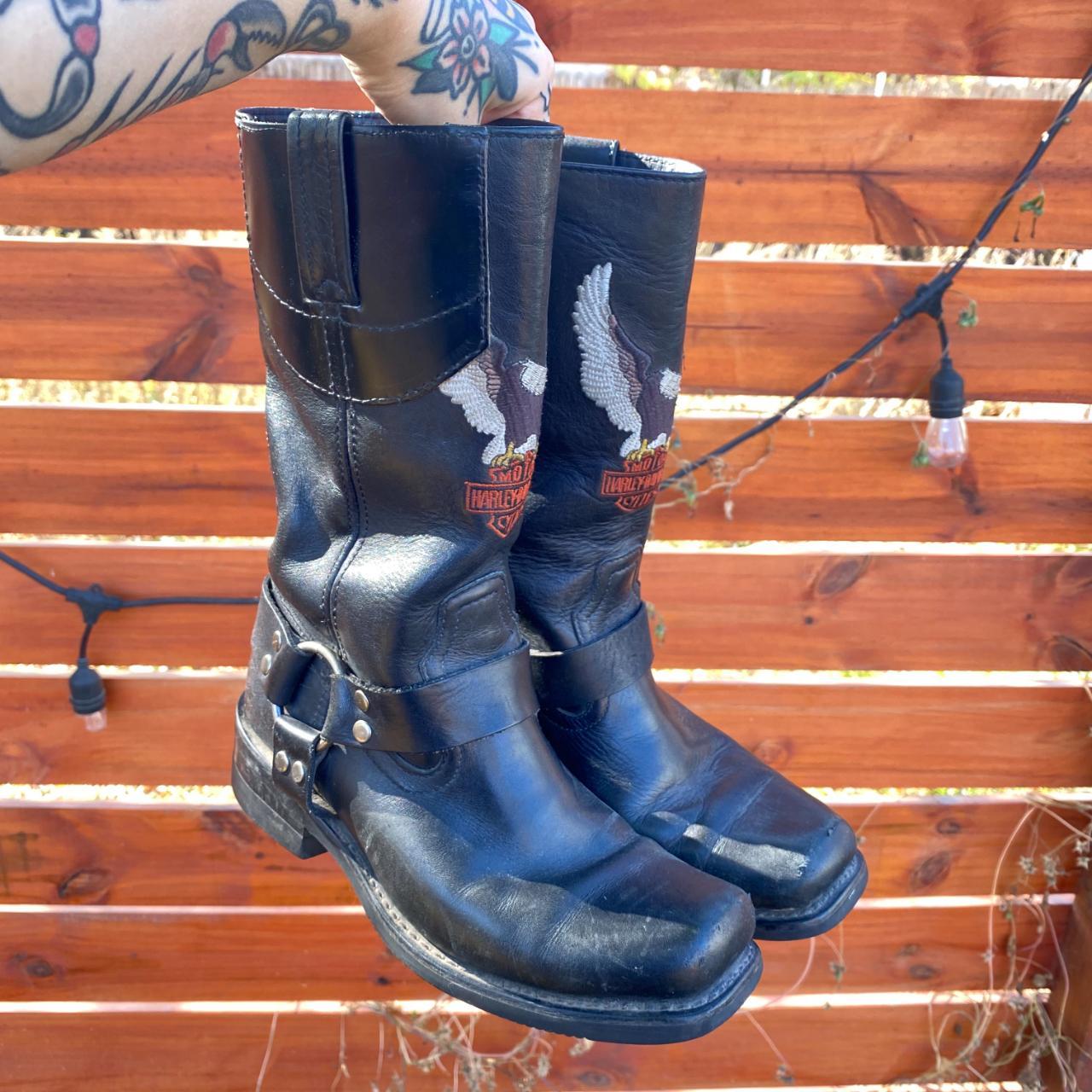 Vintage cheap harley boots