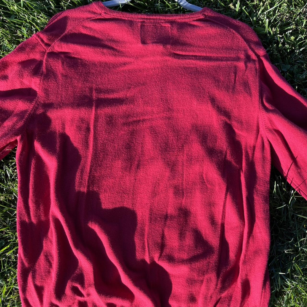 Louis Vuitton Men's burgundy sweater- New w/o tags - Depop