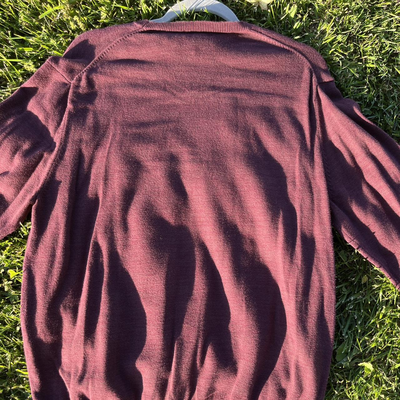 Louis Vuitton Men's burgundy sweater- New w/o tags - Depop