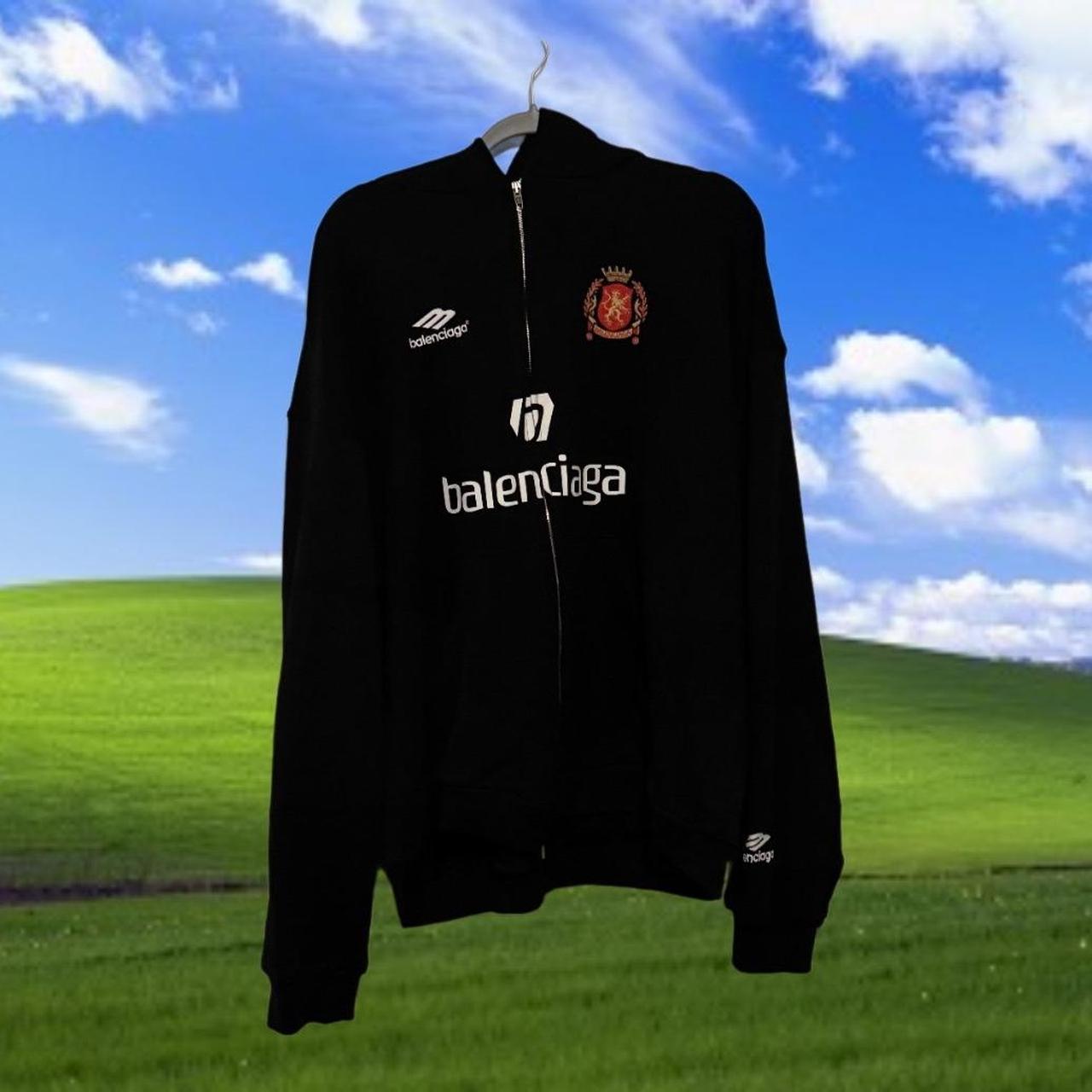 Balenciaga Soccer Zip Up Size L DM 4 More | Depop