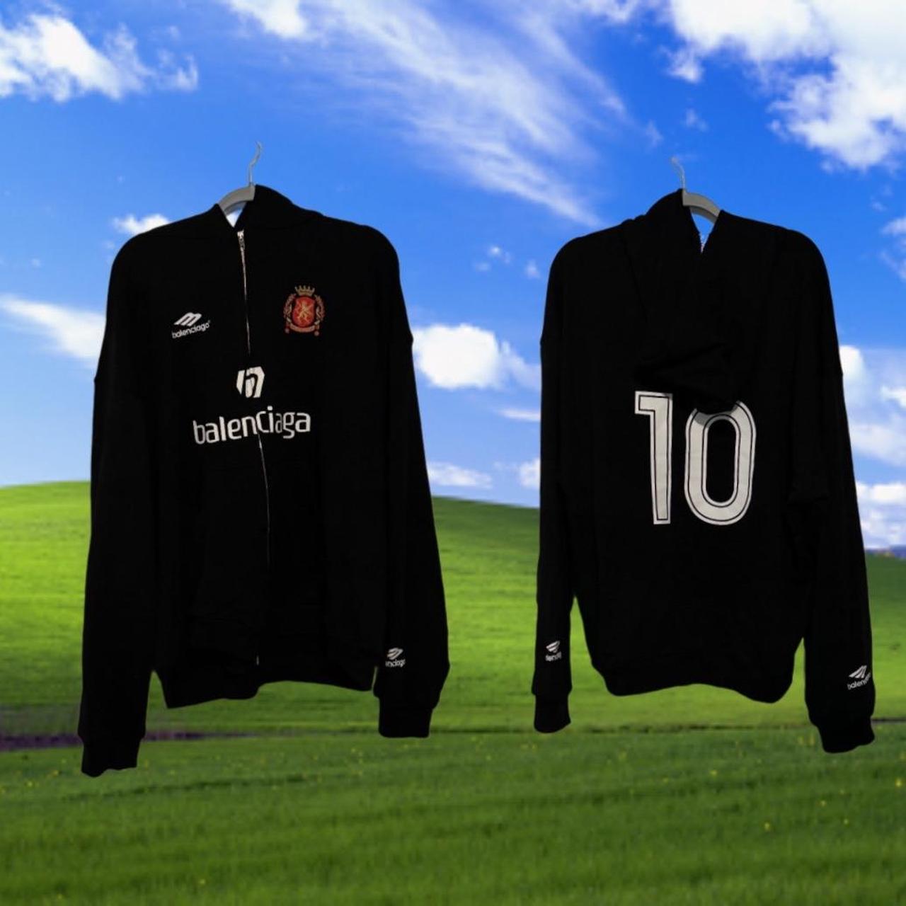 Balenciaga Soccer Zip Up Size L DM 4 More | Depop