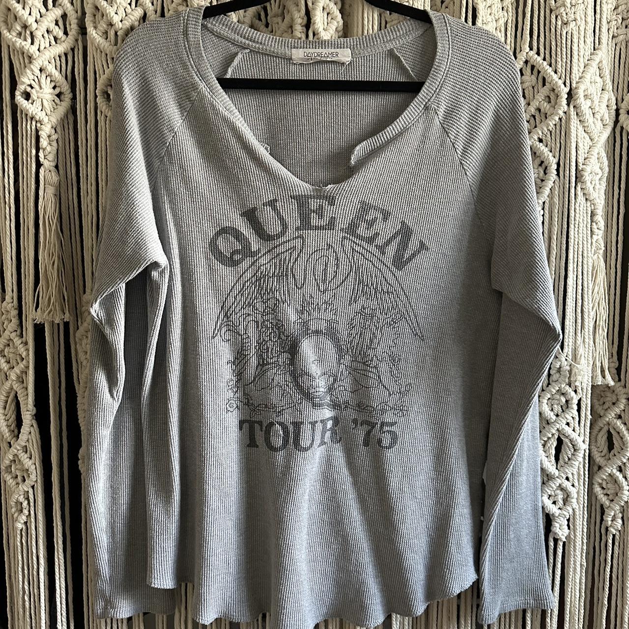 Free People x Daydreamer Collab Waffle Knit Shirt With deals Queen Graphic