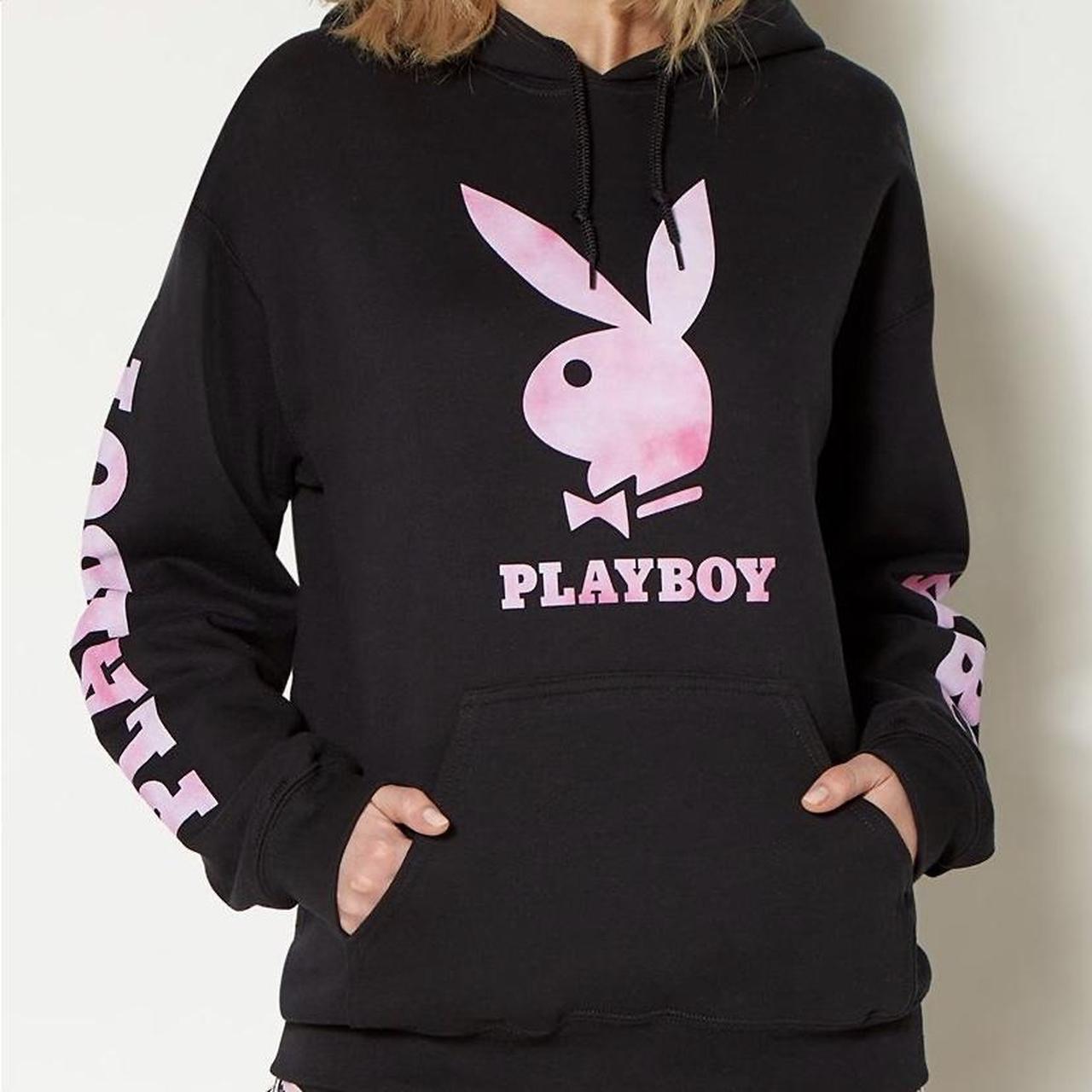 Black and pink playboy hoodie new arrivals