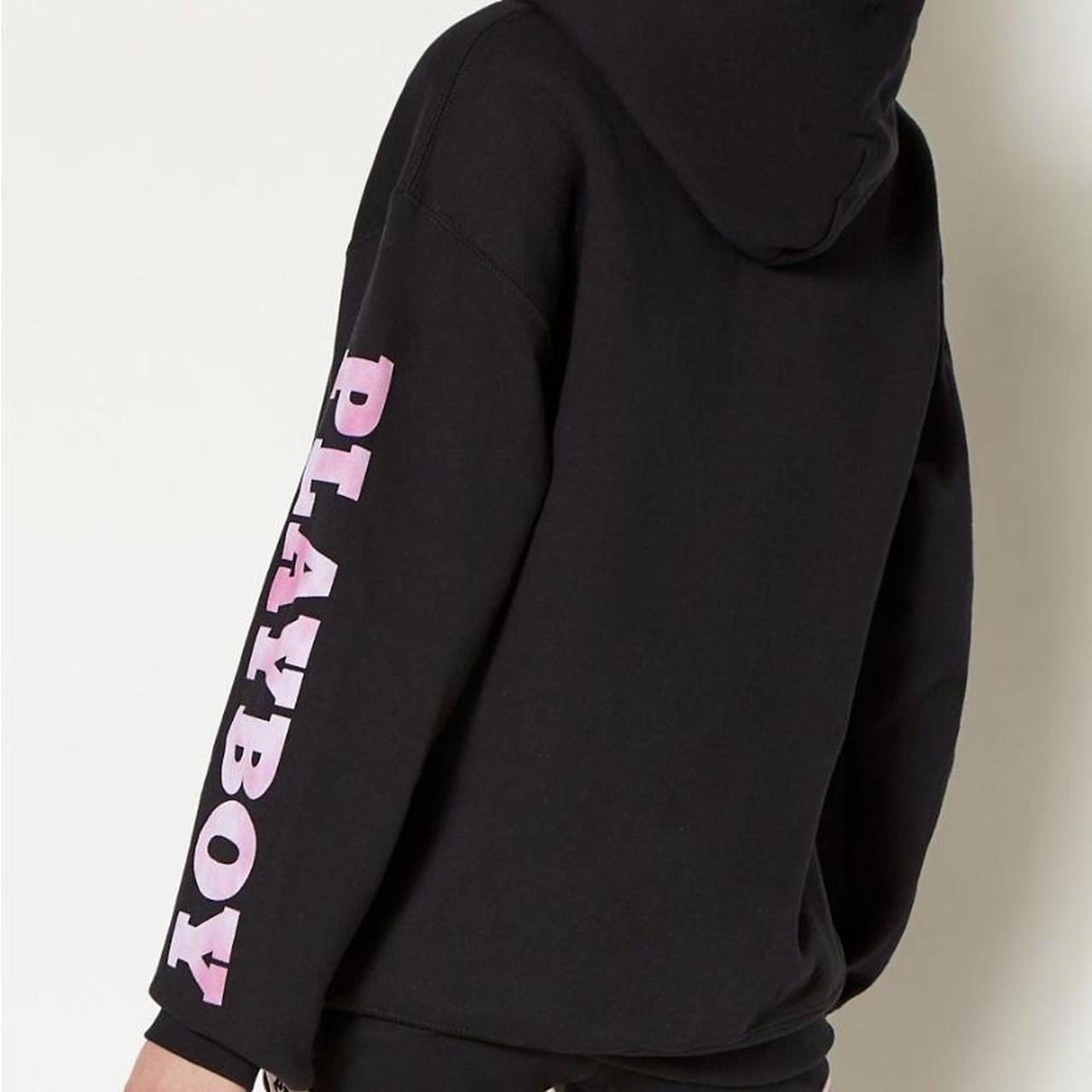 Playboy hoodie 2025 black and pink