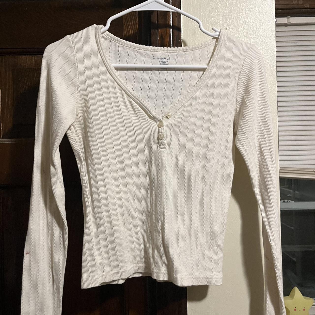 Brandy Melville Beige Top There are some small... - Depop