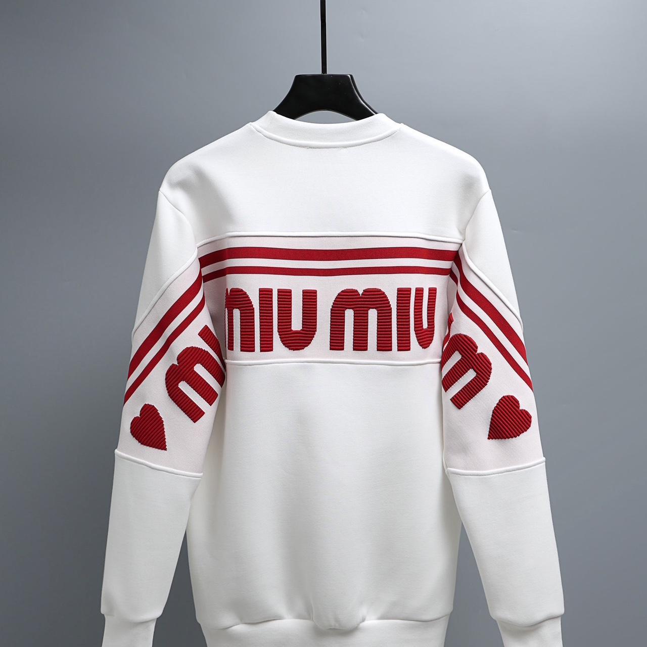 Miu Miu Women's Sweatshirt - White - L – Miu Miu … - image 2