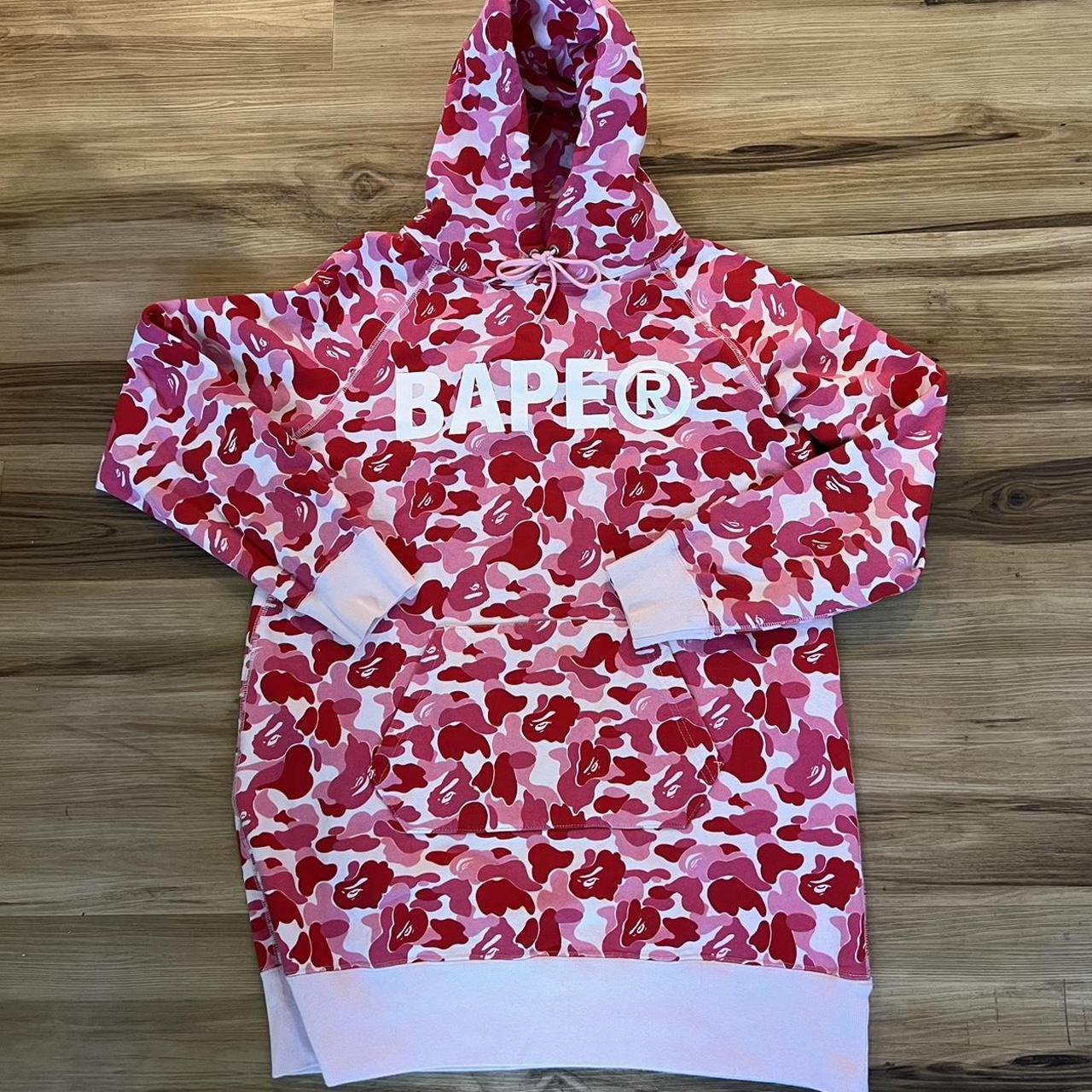 Bape pink camo online hoodie