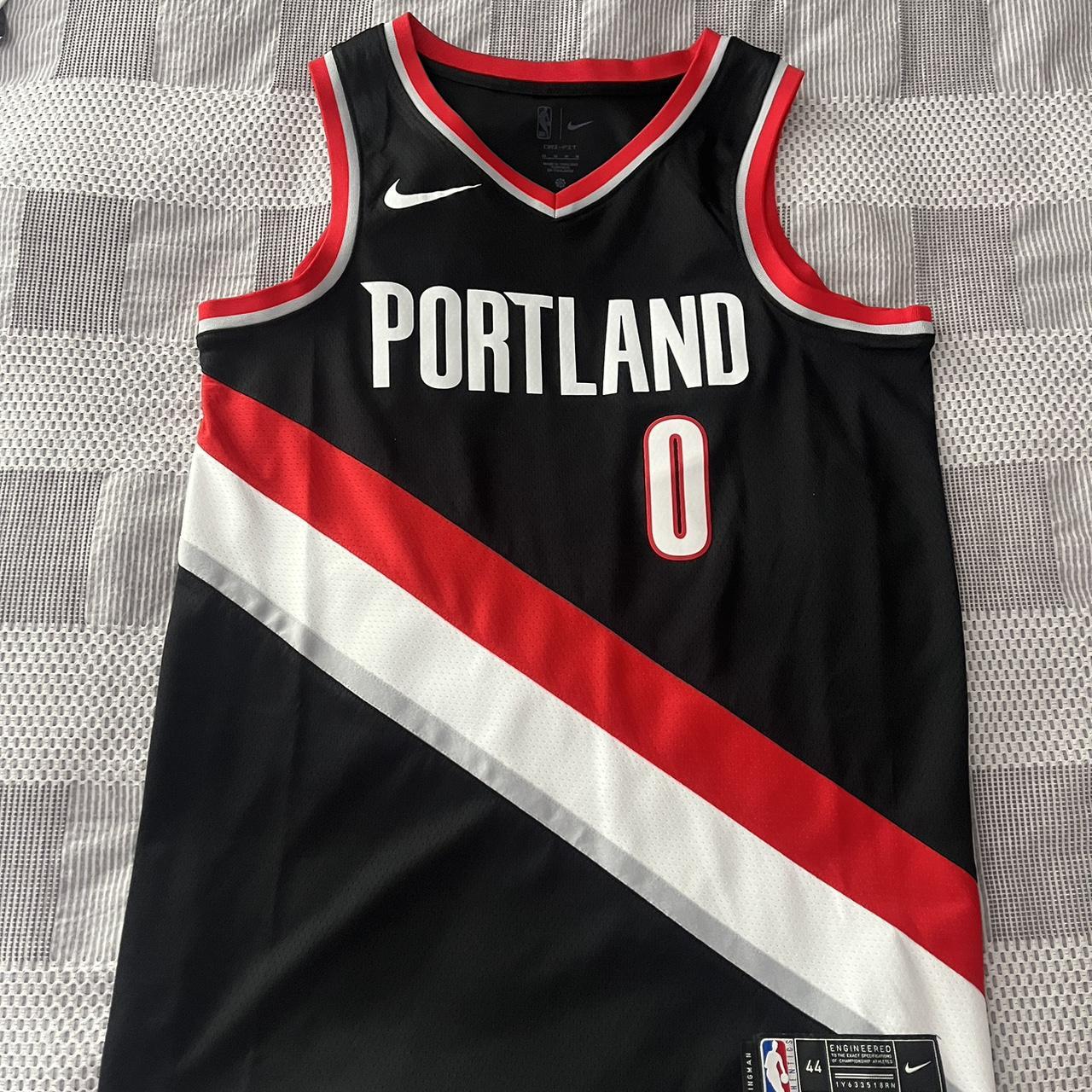 Authentic Damian Lillard Portland NBA Jersey Size... - Depop