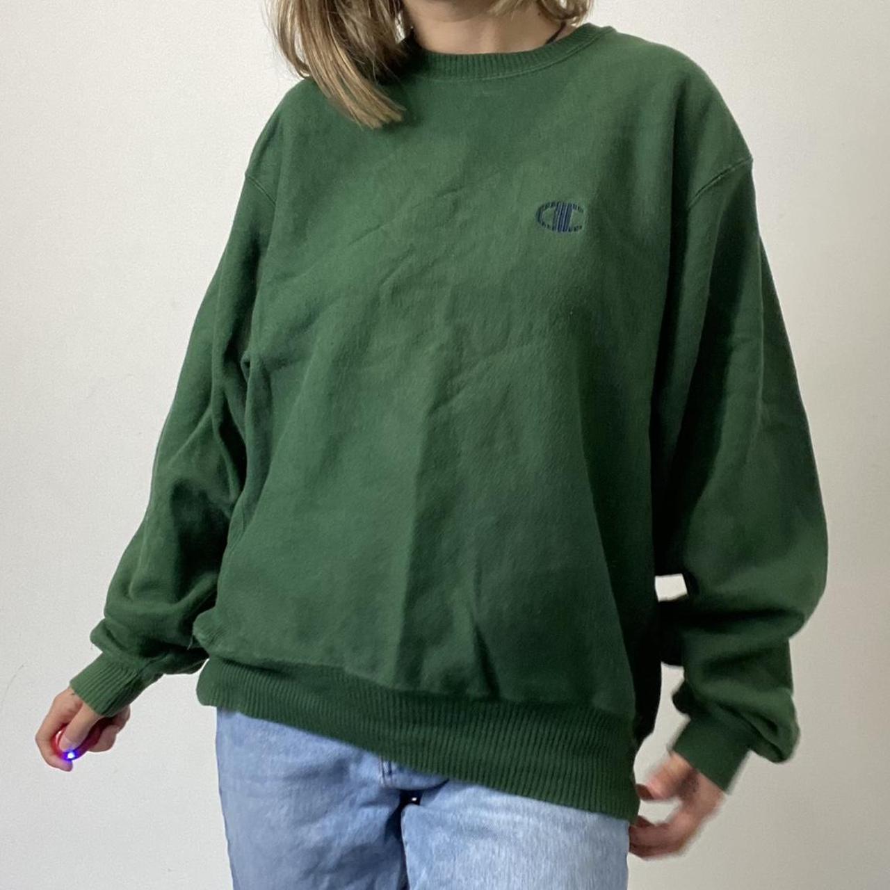 Champion sweatshirt dark green best sale