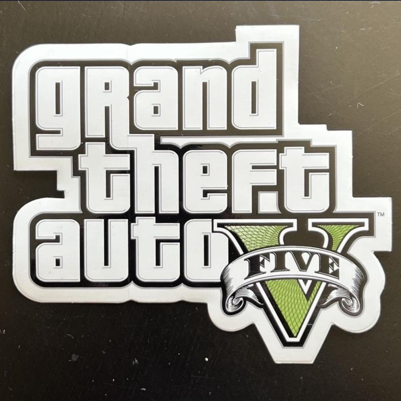 Grand Theft Auto V Sticker (1 Piece) Rockstar... - Depop