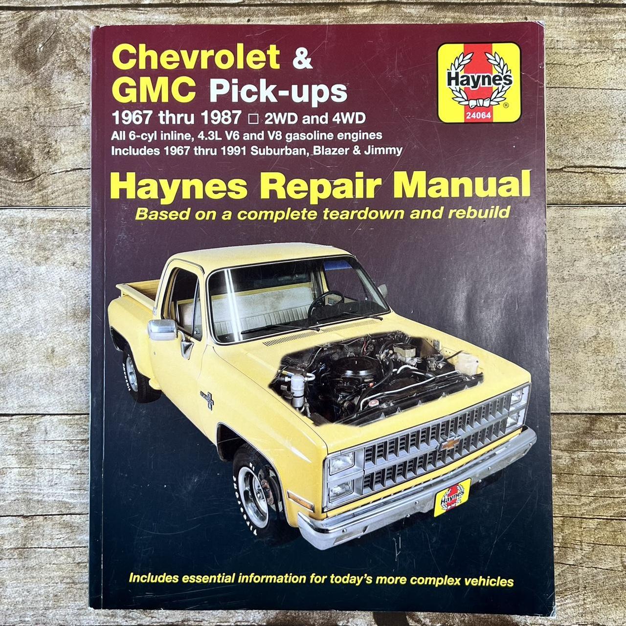 Chevrolet & GMC Paperback Manual Repair, For Pickups